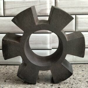 Real Iron Train Cog Industrial Art Decor Object